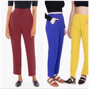 American Apparel crepe pant in Cabernet